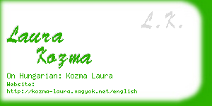 laura kozma business card